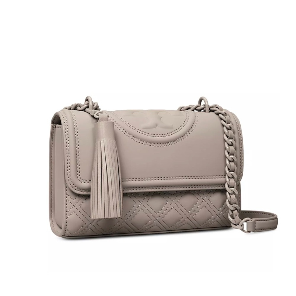 Tory Burch SMALL Grey FLEMING CONVERTIBLE SHOULDER BAG [DROPPING SOON]
